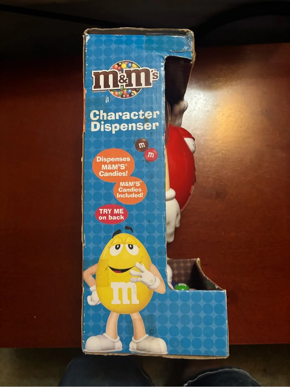 M&M'S Red Character Candy Dispenser with White Accents
